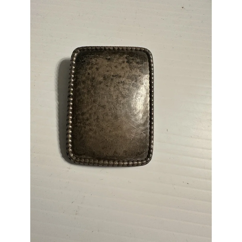 Vintage 1980s Signed By Towle Sterling Silver Belt Buckle